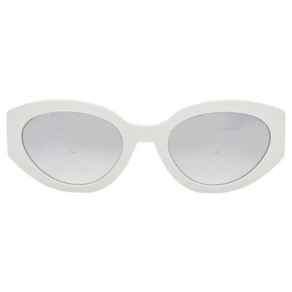 New Authentic Marc Jacobs Grey Mirrorshade Silver Cat Eye Ladies Sunglasses MARC - Picture 1 of 6